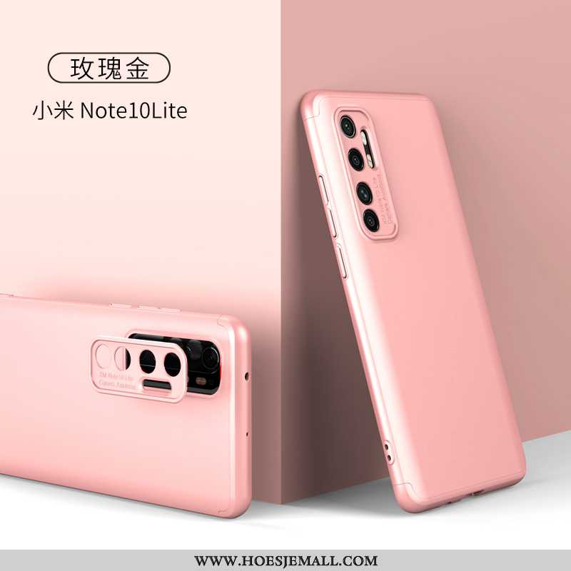 Hoesje Xiaomi Mi Note 10 Lite Dun Siliconen Net Red Anti-fall Mobiele Telefoon Schrobben Roze