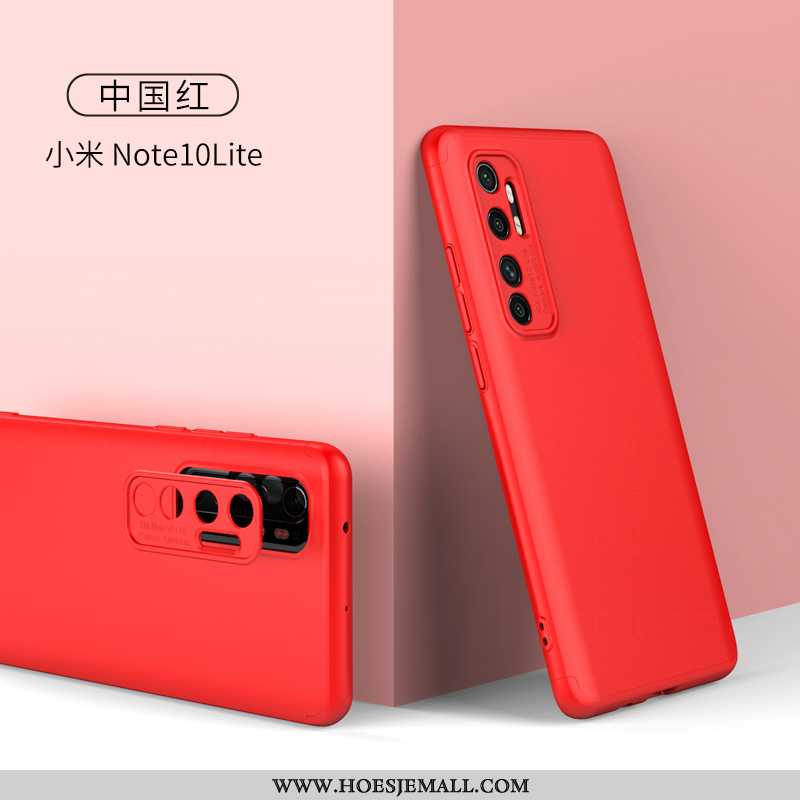 Hoesje Xiaomi Mi Note 10 Lite Dun Siliconen Net Red Anti-fall Mobiele Telefoon Schrobben Roze