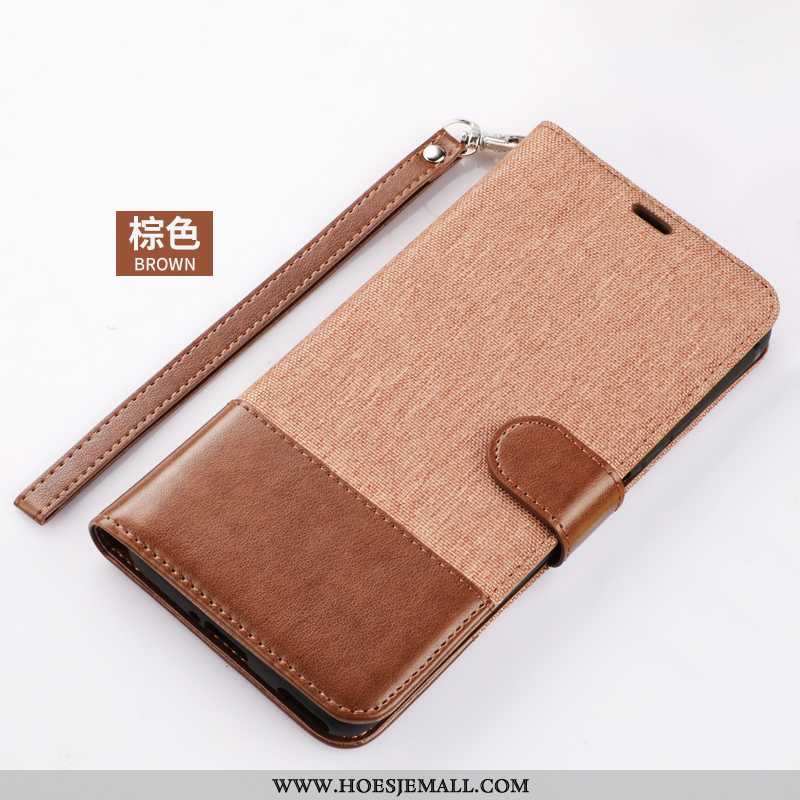 Hoes Xiaomi Mi Note 10 Leren Hoesje All Inclusive Folio Mini Anti-fall Mobiele Telefoon Bruin