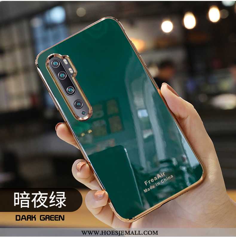 Hoesje Xiaomi Mi Note 10 Dun Zacht All Inclusive Mini Nieuw Grijs Groen