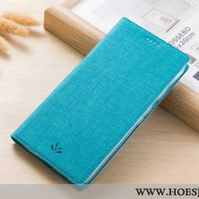 Hoes Xiaomi Mi Note 10 Patroon Siliconen Leren Hoesje Blauw Anti-fall Doek Mobiele Telefoon Blauwe