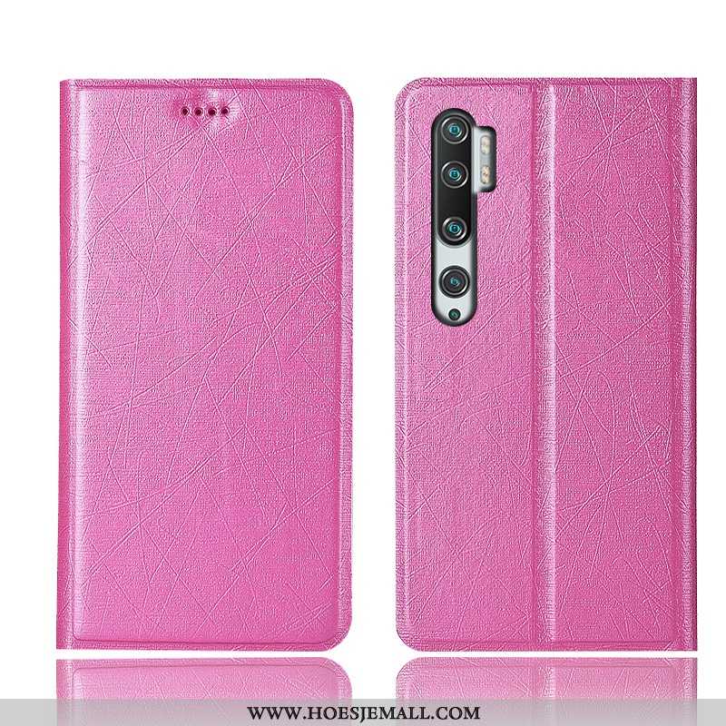 Hoesje Xiaomi Mi Note 10 Patroon Bescherming Anti-fall Hoes Mobiele Telefoon Zijde Gouden