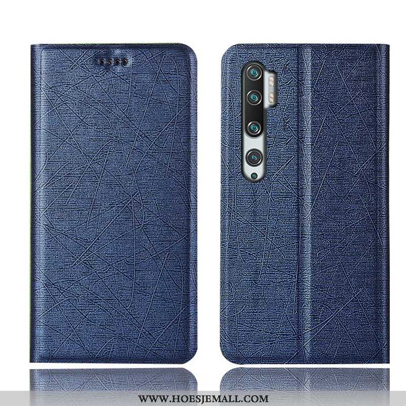 Hoesje Xiaomi Mi Note 10 Patroon Bescherming Anti-fall Hoes Mobiele Telefoon Zijde Gouden