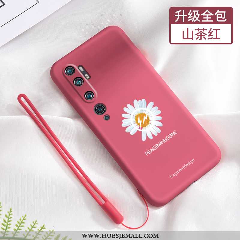 Hoes Xiaomi Mi Note 10 Siliconen Bescherming Mini Zacht Dragon Patroon Pas Madeliefjes Zwarte