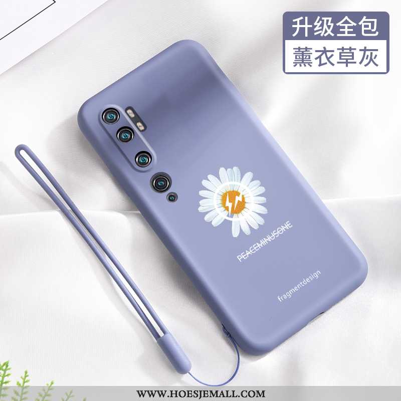 Hoes Xiaomi Mi Note 10 Siliconen Bescherming Mini Zacht Dragon Patroon Pas Madeliefjes Zwarte