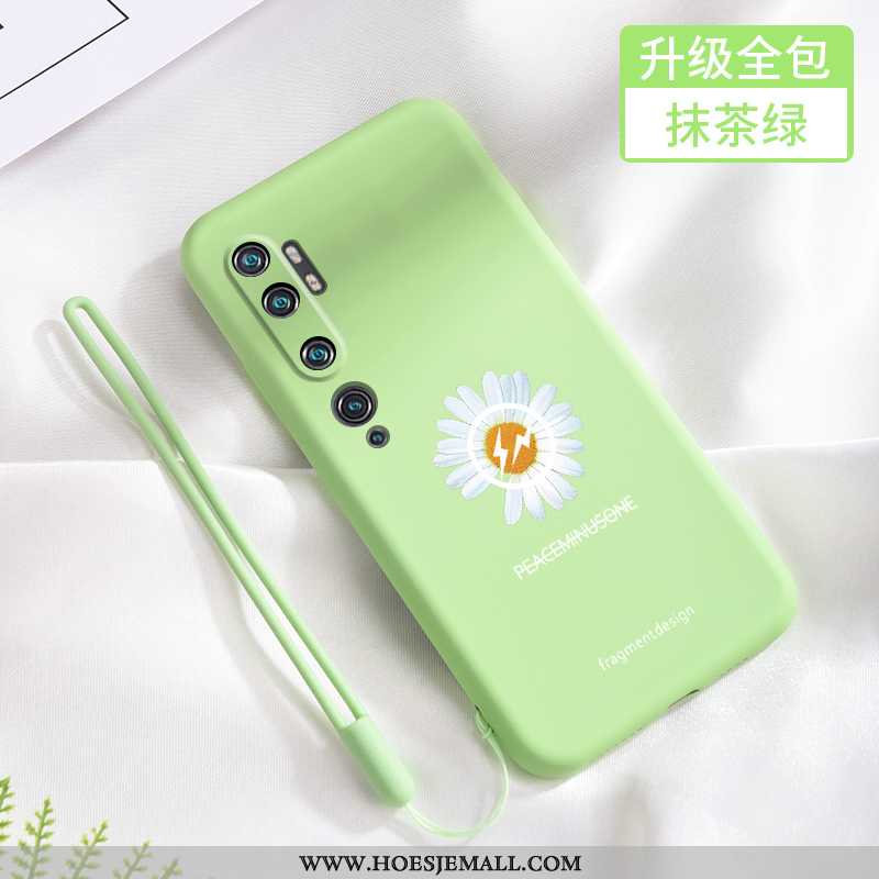 Hoes Xiaomi Mi Note 10 Siliconen Bescherming Mini Zacht Dragon Patroon Pas Madeliefjes Zwarte