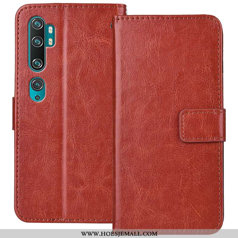 Hoes Xiaomi Mi Note 10 Trend Zacht Goud Kaart All Inclusive Hoesje Rood Gouden