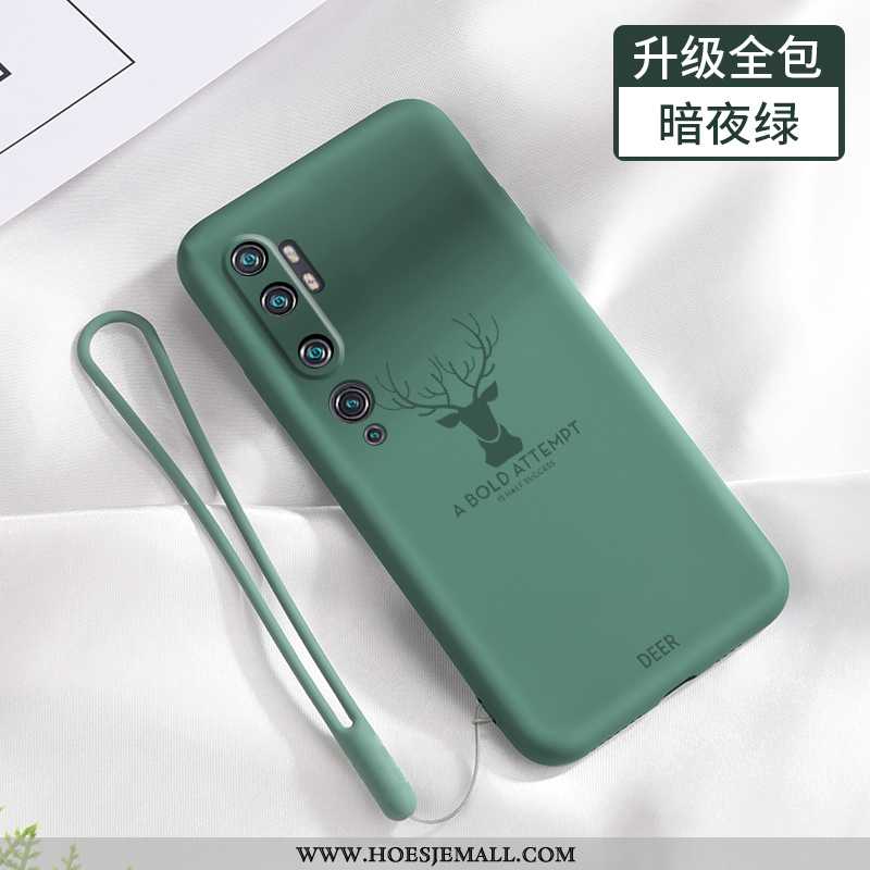 Hoesje Xiaomi Mi Note 10 Super Dun Siliconen Zacht Anti-fall Mobiele Telefoon Pas Zwarte