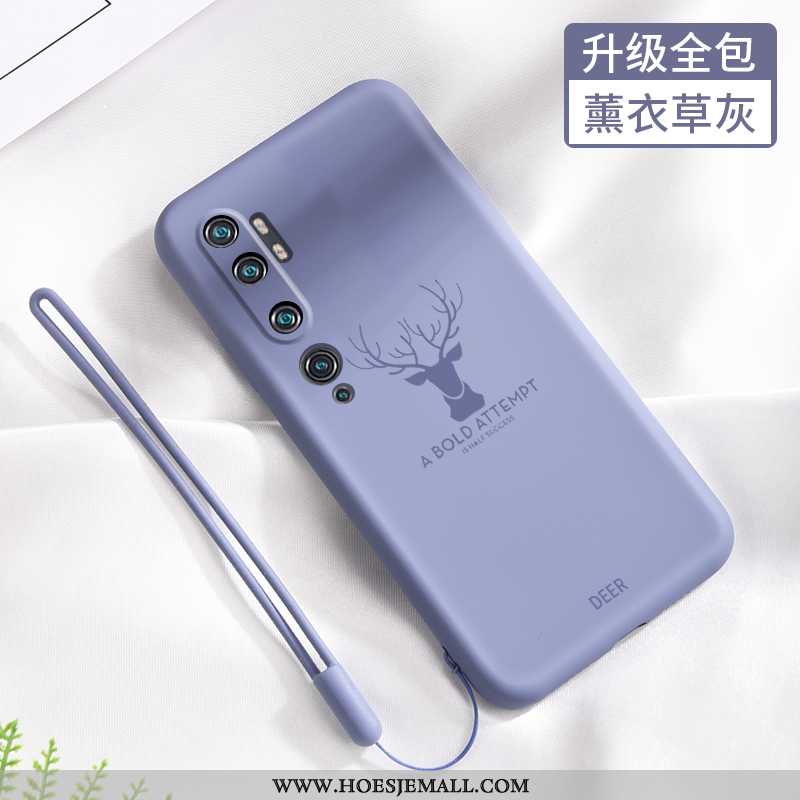 Hoesje Xiaomi Mi Note 10 Super Dun Siliconen Zacht Anti-fall Mobiele Telefoon Pas Zwarte