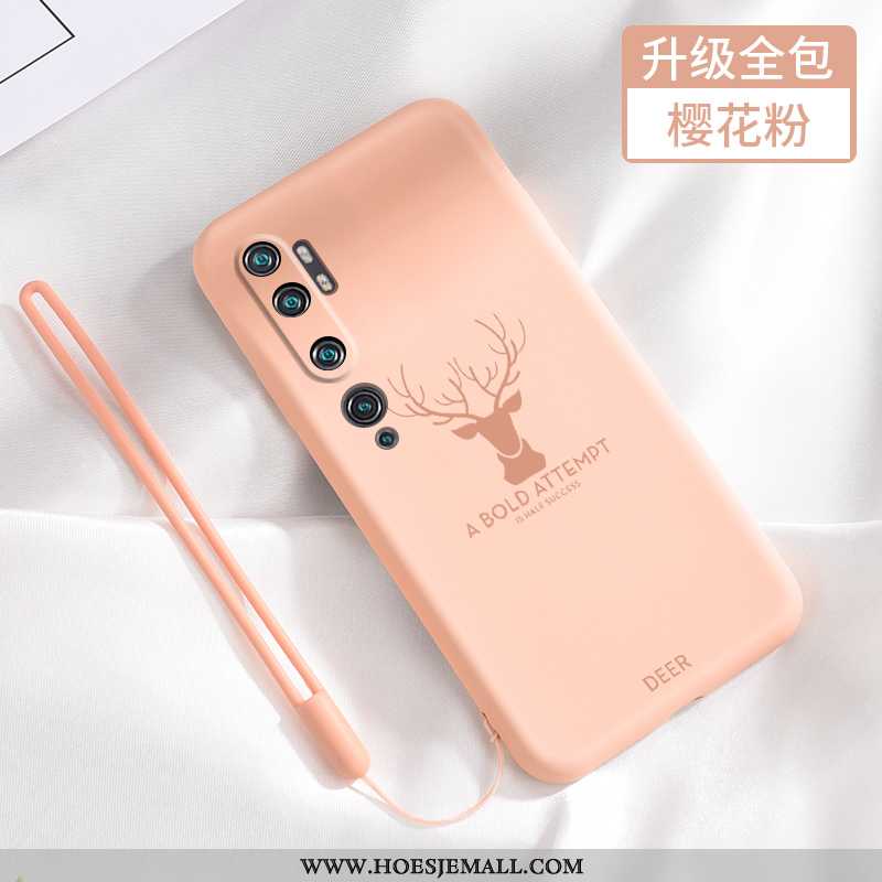 Hoesje Xiaomi Mi Note 10 Super Dun Siliconen Zacht Anti-fall Mobiele Telefoon Pas Zwarte