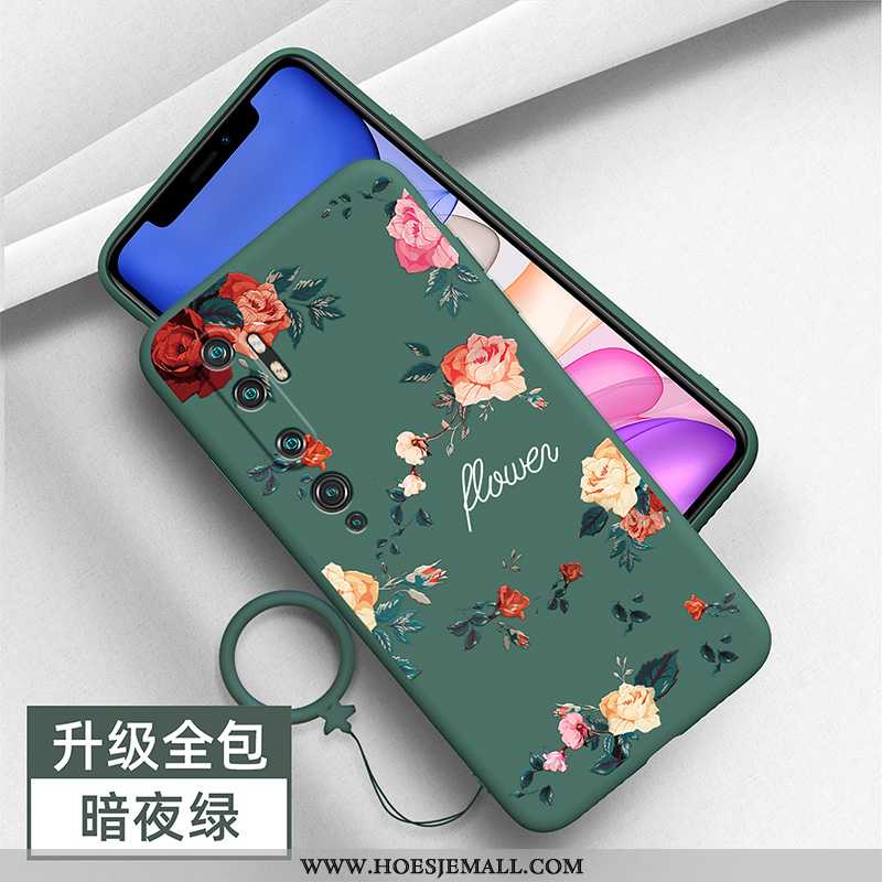 Hoes Xiaomi Mi Note 10 Persoonlijk Scheppend Groen All Inclusive Anti-fall Hoesje