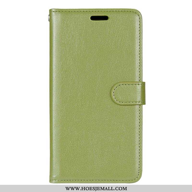 Hoesje Xiaomi Mi Note 10 Leren Groen Mini Anti-fall Mobiele Telefoon All Inclusive