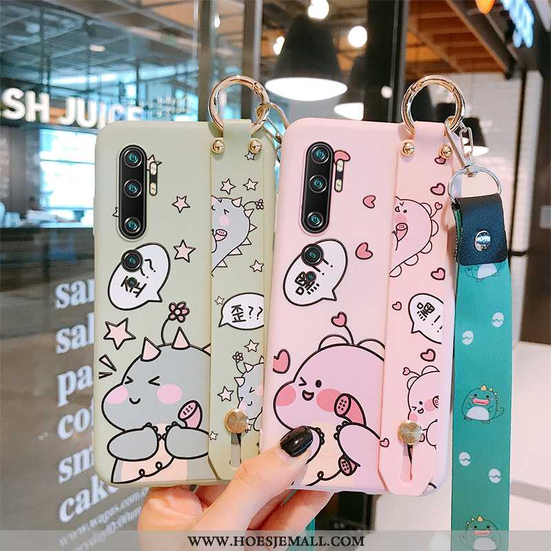 Hoesje Xiaomi Mi Note 10 Bescherming Persoonlijk Anti-fall Hoes Mobiele Telefoon Dragon Patroon Roze