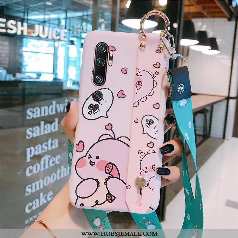 Hoesje Xiaomi Mi Note 10 Bescherming Persoonlijk Anti-fall Hoes Mobiele Telefoon Dragon Patroon Roze