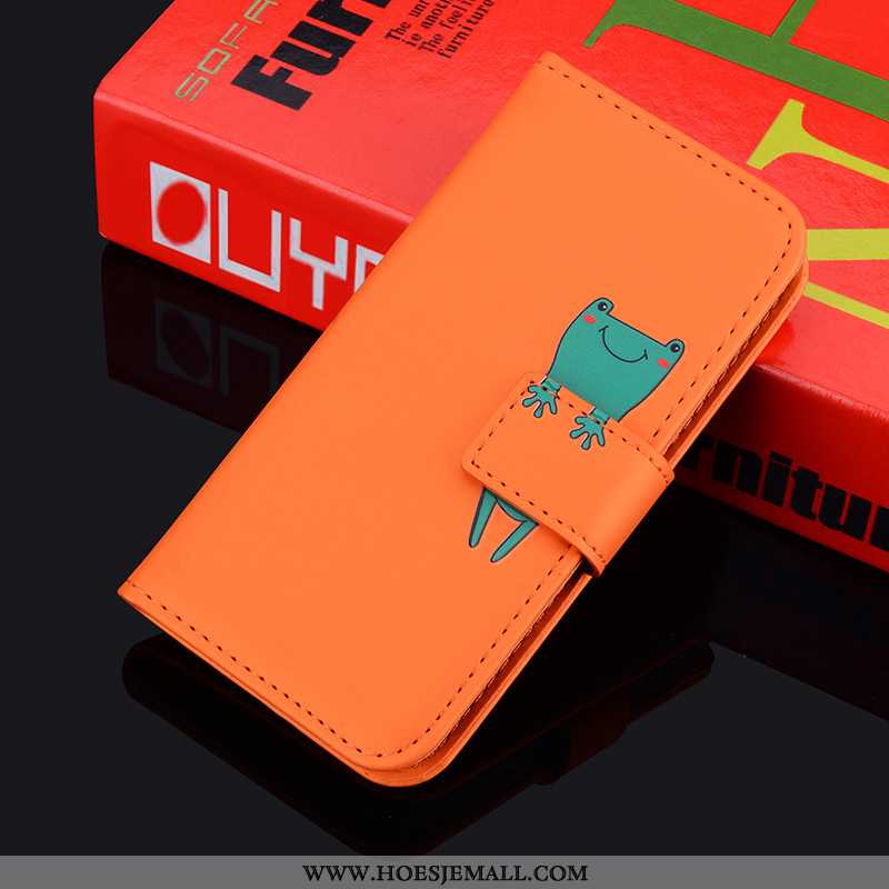 Hoes Xiaomi Mi Note 10 Mooie Trend All Inclusive Hoesje Zacht Folio Mobiele Telefoon Oranje