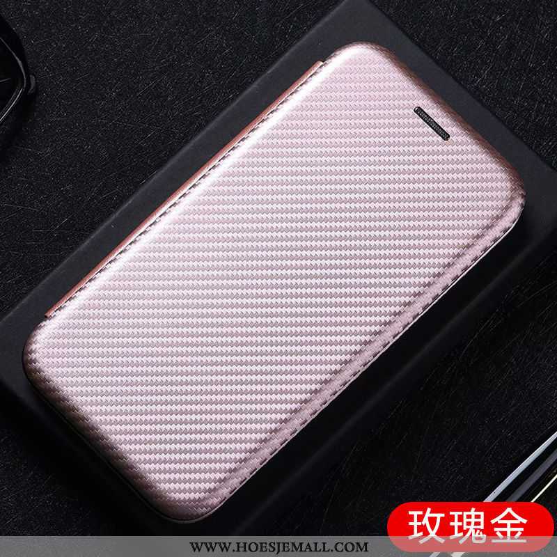 Hoesje Xiaomi Mi Note 10 Leren Fiber Mobiele Telefoon Zwart Folio Mini Zwarte