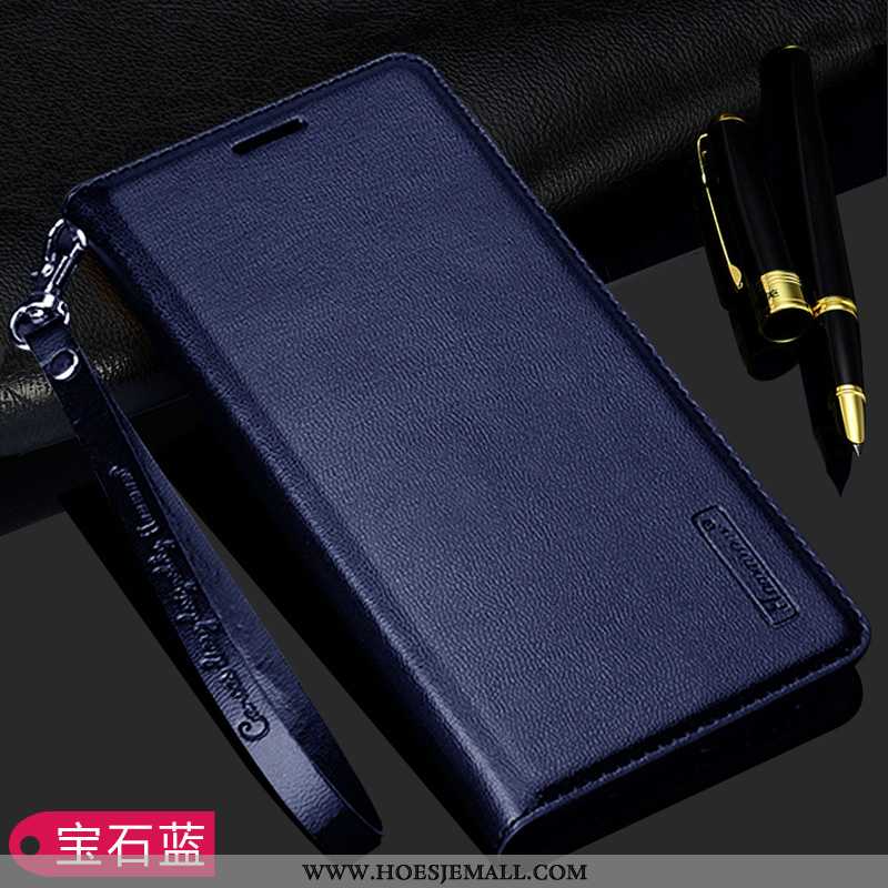 Hoes Xiaomi Redmi 5 Leren Hoesje Bescherming Folio Mini Donkerblauw Mobiele Telefoon Donkerblauwe