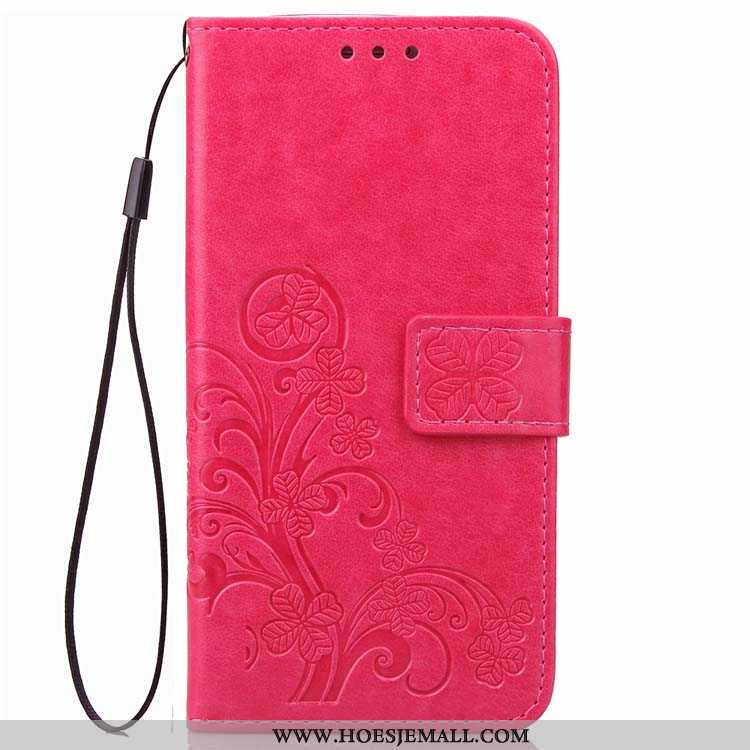 Hoes Xiaomi Redmi 5 Bescherming Leren Hoesje All Inclusive Mobiele Telefoon Rood Folio Roos