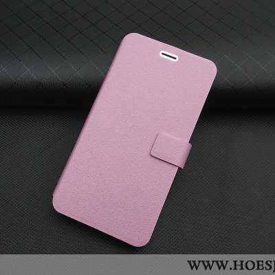 Hoesje Xiaomi Redmi 5 Leren Zacht Bescherming Hoes Mini Roze