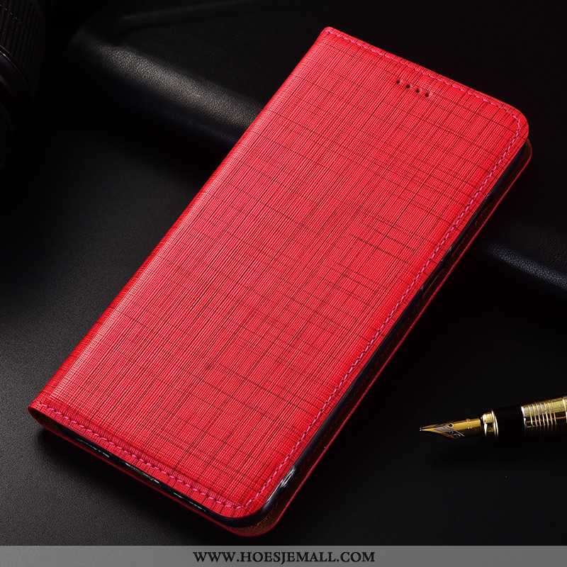 Hoesje Xiaomi Redmi 6 Bescherming Leren Jeugd Siliconen Rood Mini Echt Leer