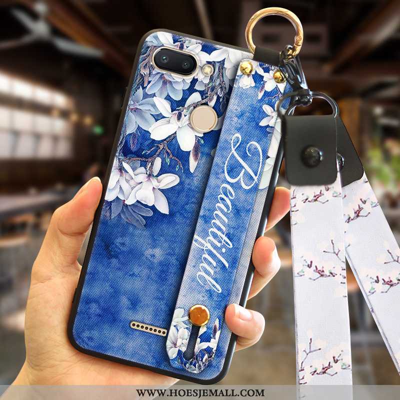 Hoesje Xiaomi Redmi 6 Trend Zacht Anti-fall Mini Mobiele Telefoon Blauw Rood Blauwe