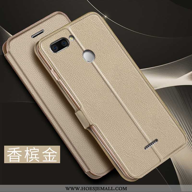 Hoesje Xiaomi Redmi 6 Zacht Siliconen Goud Bescherming Rood Mini Anti-fall Gouden