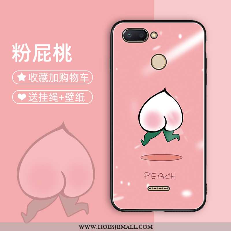 Hoes Xiaomi Redmi 6 Trend Siliconenhoesje Hard Mini Mobiele Telefoon Anti-fall Hoesje Roze