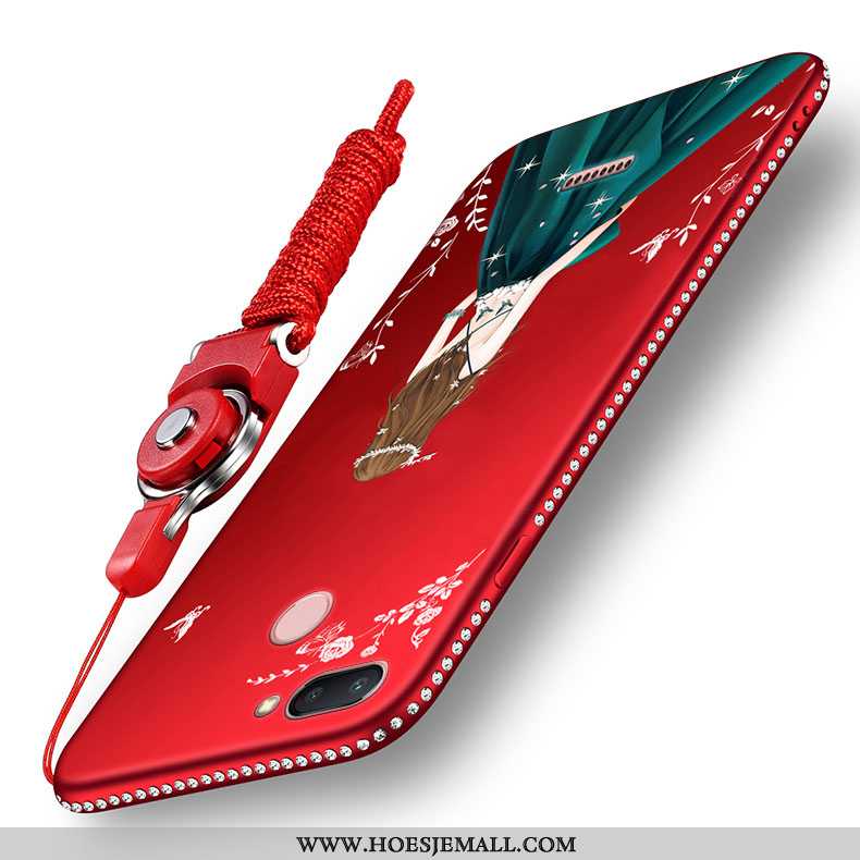 Hoes Xiaomi Redmi 6 Persoonlijk Scheppend Net Red All Inclusive Mini Hanger Hoesje Rood