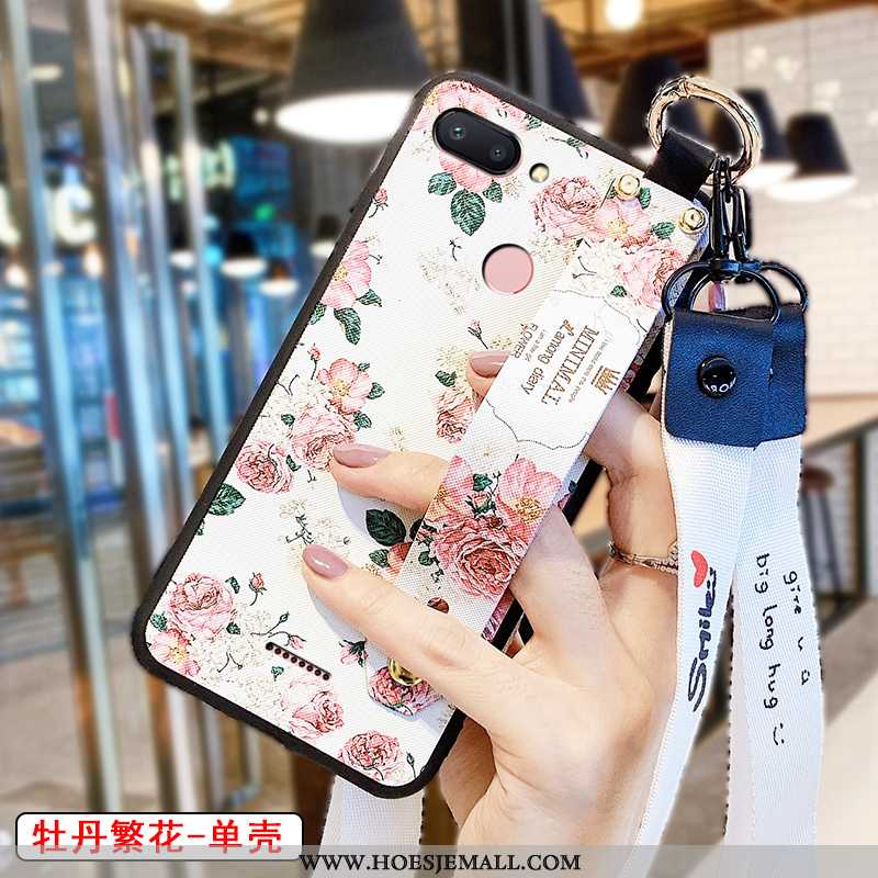 Hoes Xiaomi Redmi 6 Scheppend Opknoping Nek Roze Mini Hoesje 3d Rood