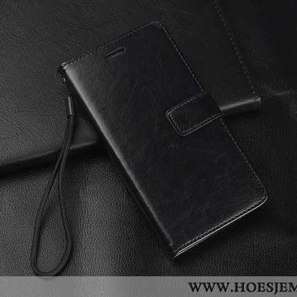 Hoesje Xiaomi Redmi 6 Bescherming Leren Anti-fall Mobiele Telefoon Hanger Mini Tempereren Rood