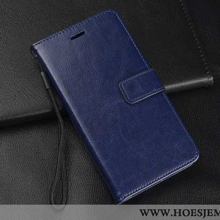 Hoesje Xiaomi Redmi 6 Bescherming Leren Anti-fall Mobiele Telefoon Hanger Mini Tempereren Rood