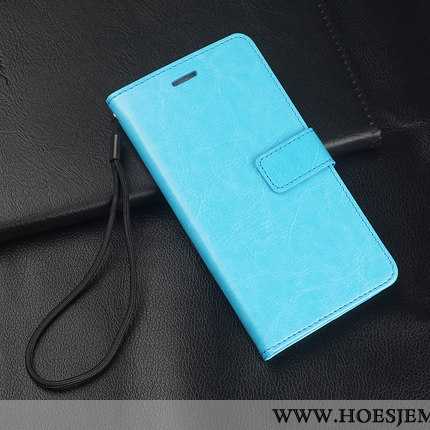 Hoesje Xiaomi Redmi 6 Bescherming Leren Anti-fall Mobiele Telefoon Hanger Mini Tempereren Rood