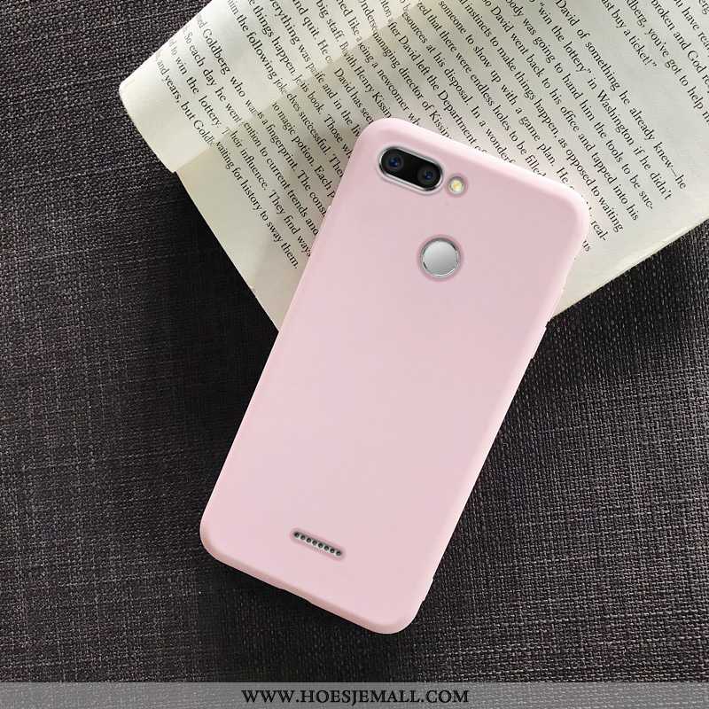 Hoes Xiaomi Redmi 6 Persoonlijk Scheppend Net Red Dun All Inclusive Anti-fall Roze