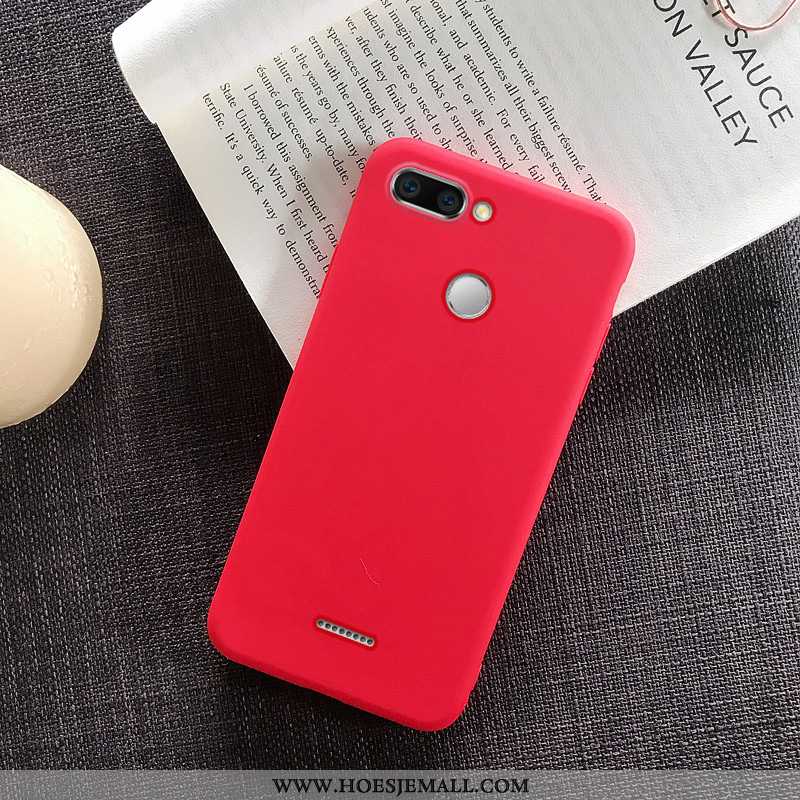 Hoes Xiaomi Redmi 6 Persoonlijk Scheppend Net Red Dun All Inclusive Anti-fall Roze