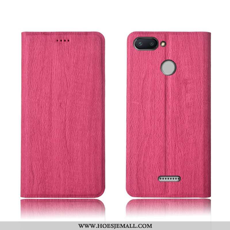 Hoesje Xiaomi Redmi 6 Bescherming Leren Hoes Boom Nieuw Mini Blauwe