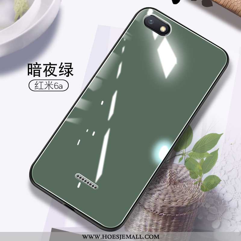 Hoes Xiaomi Redmi 6a Scheppend Mooie Mini Net Red Hoesje Anti-fall Tempereren Groen