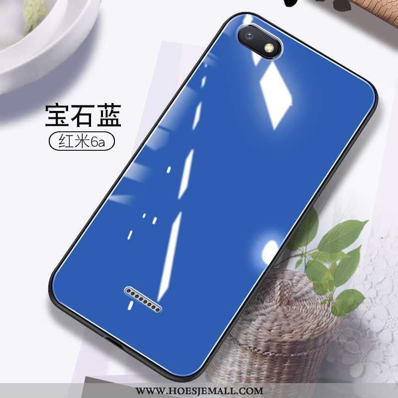 Hoes Xiaomi Redmi 6a Scheppend Mooie Mini Net Red Hoesje Anti-fall Tempereren Groen