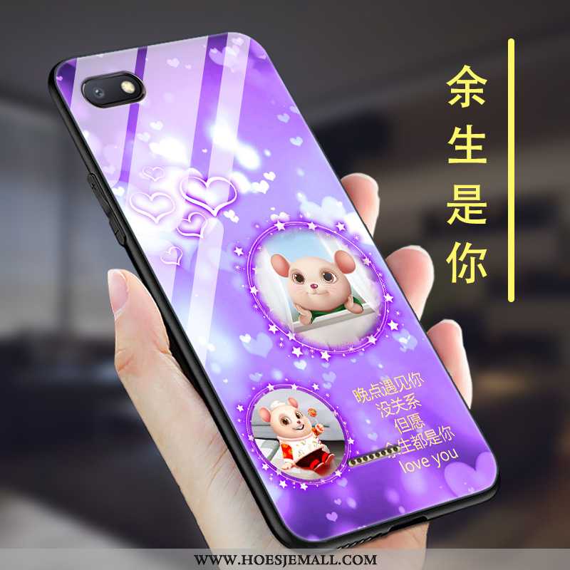 Hoes Xiaomi Redmi 6a Skärmskydd Siliconen Super Hanger Net Red Hoesje Mobiele Telefoon Purper