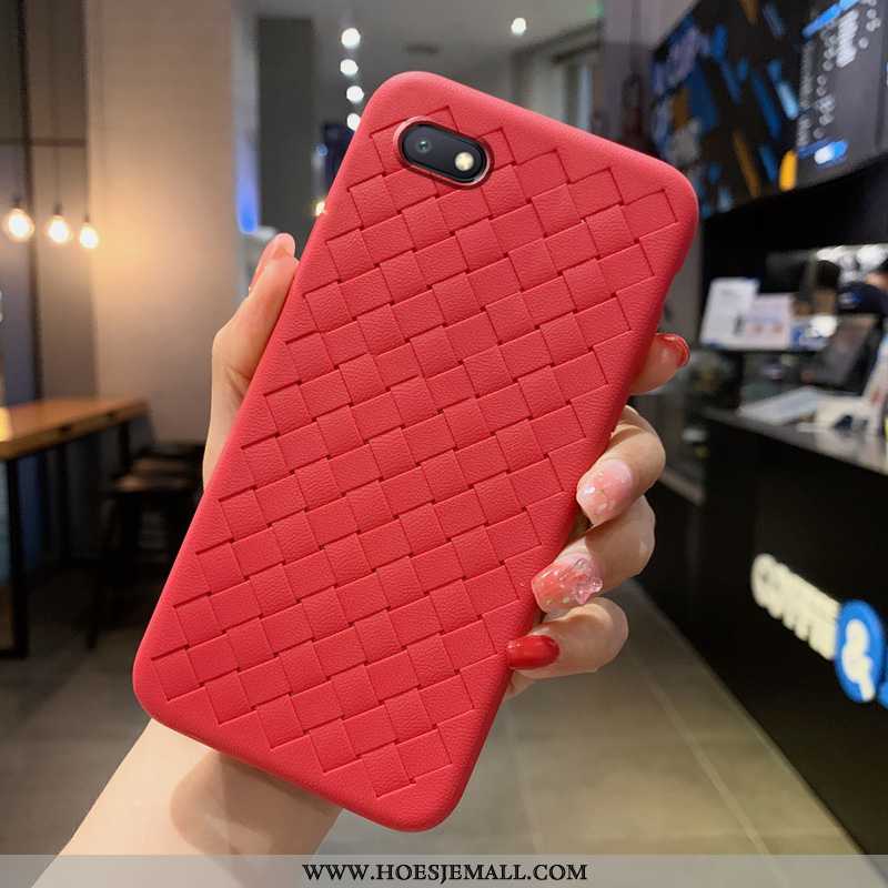 Hoesje Xiaomi Redmi 6a Patroon Zacht Hoes Tempereren Het Uitstralen Rood Blauwe