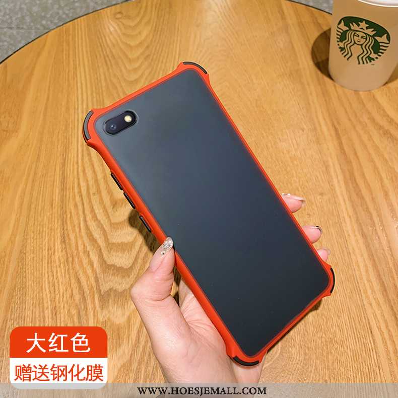 Hoesje Xiaomi Redmi 6a Bescherming Schrobben Mobiele Telefoon All Inclusive Anti-fall Mooie Rood