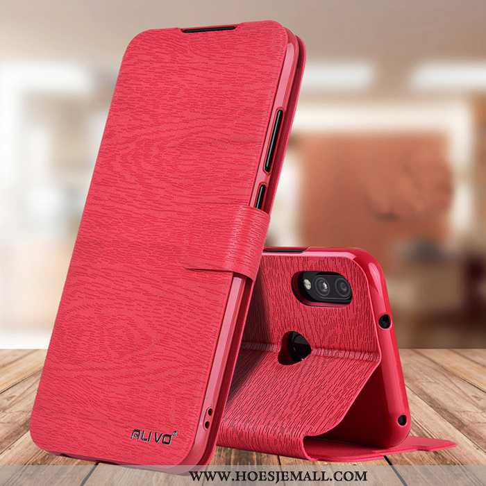 Hoes Xiaomi Redmi 7 Zacht Siliconen All Inclusive Bescherming Hoesje Mobiele Telefoon Folio Rood