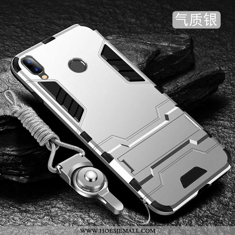 Hoesje Xiaomi Redmi 7 Siliconen Bescherming Hard Rood Zilver Mini Zilveren