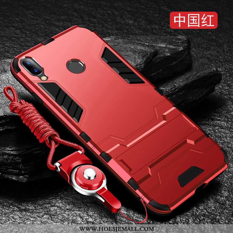 Hoesje Xiaomi Redmi 7 Siliconen Bescherming Hard Rood Zilver Mini Zilveren