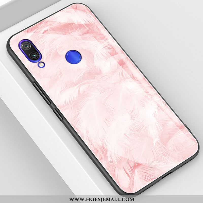 Hoes Xiaomi Redmi 7 Glas Trend Anti-fall Spiegel Mobiele Telefoon Mini Blauwe