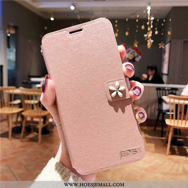 Hoes Xiaomi Redmi 7 Bescherming Leren Hoesje Trend All Inclusive Mobiele Telefoon Super Roze