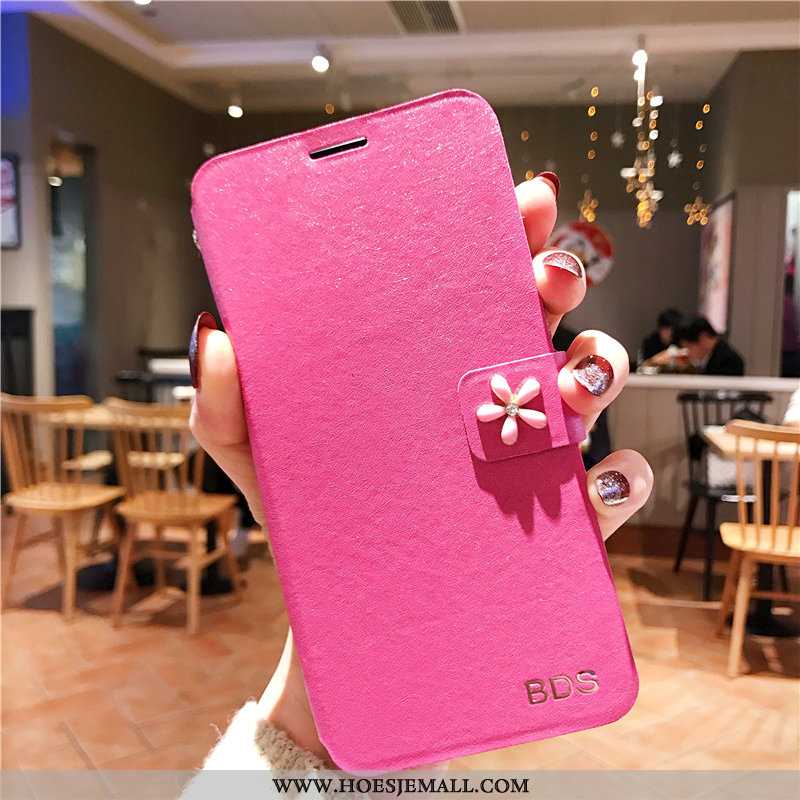 Hoes Xiaomi Redmi 7 Bescherming Leren Hoesje Trend All Inclusive Mobiele Telefoon Super Roze