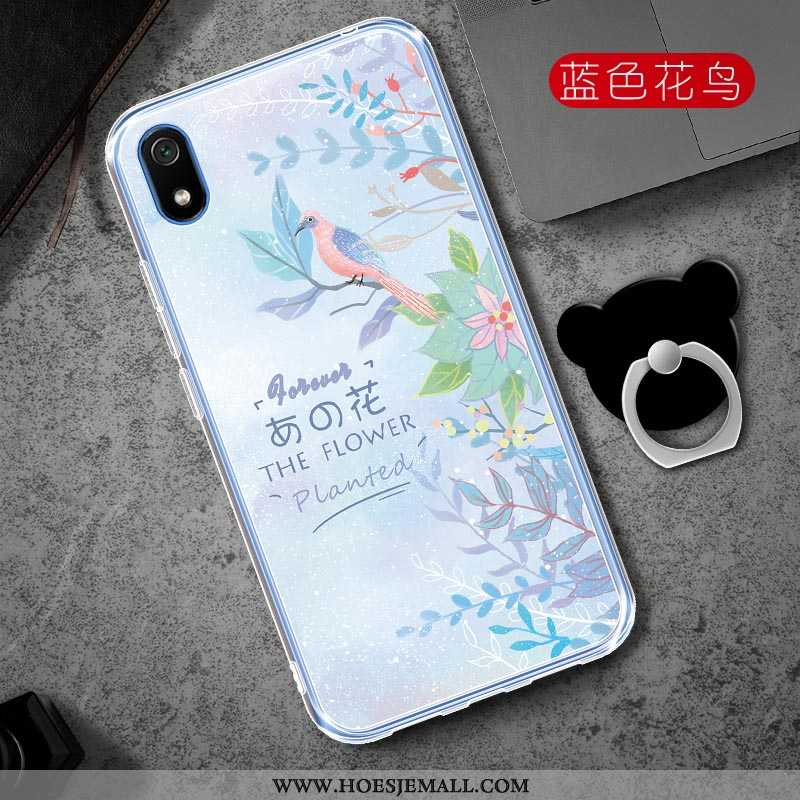 Hoesje Xiaomi Redmi 7a Siliconen Bescherming Ondersteuning Spotprent Hoes Rood All Inclusive Roze