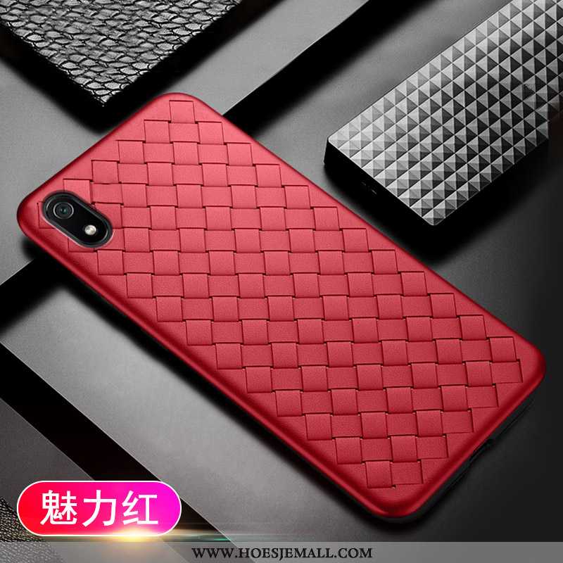 Hoesje Xiaomi Redmi 7a Dun Zacht Anti-fall Hoes Bescherming Rood Scheppend