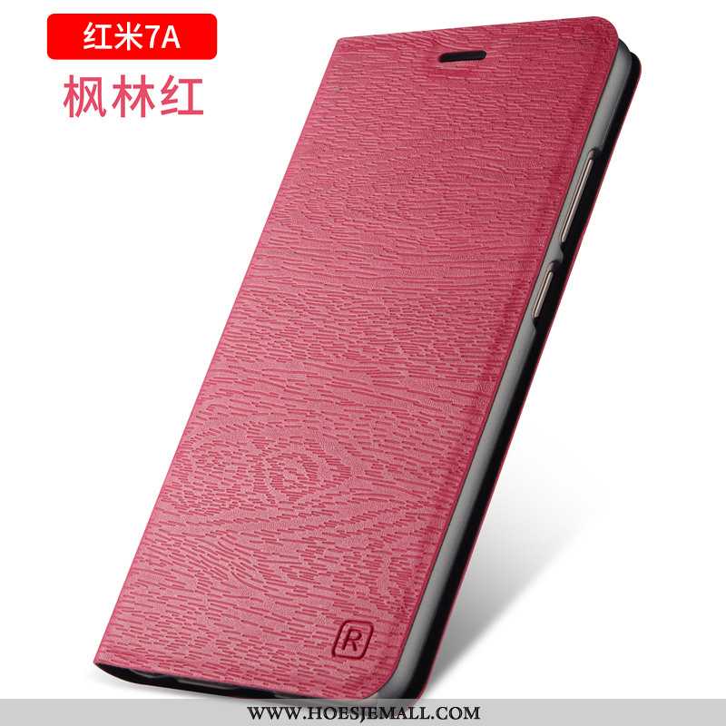 Hoes Xiaomi Redmi 7a Zacht Siliconen Hoesje Mini Bedrijf Mobiele Telefoon Folio Zwarte