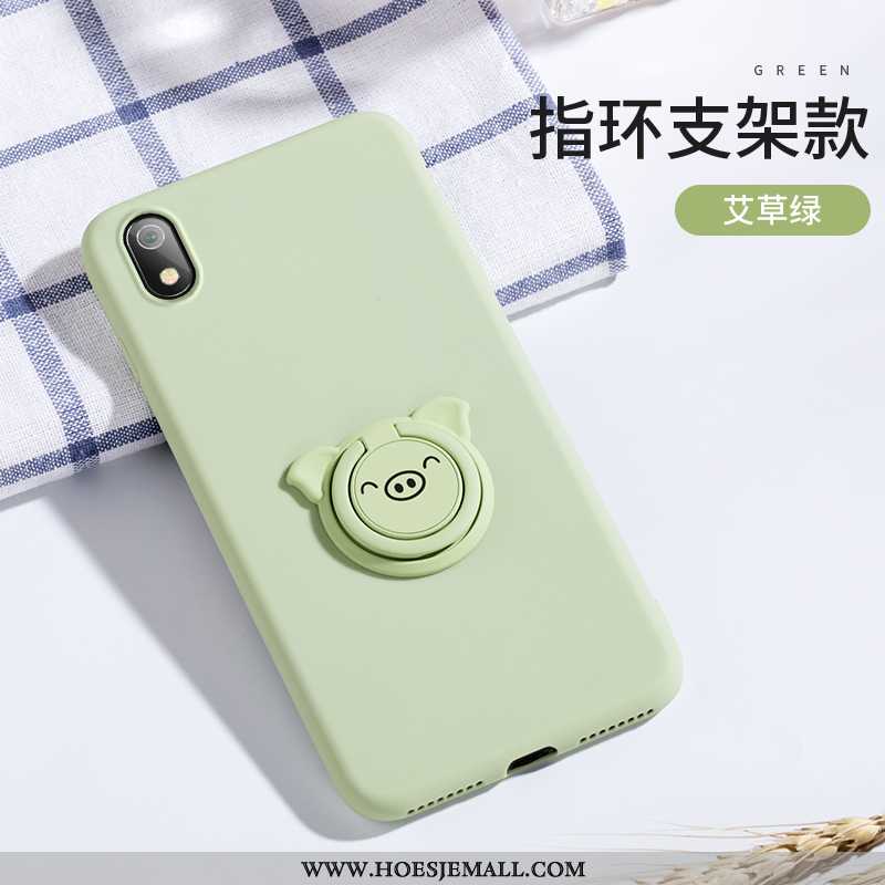 Hoesje Xiaomi Redmi 7a Zacht Siliconen Bescherming Trend Mobiele Telefoon Eenvoudige Groen